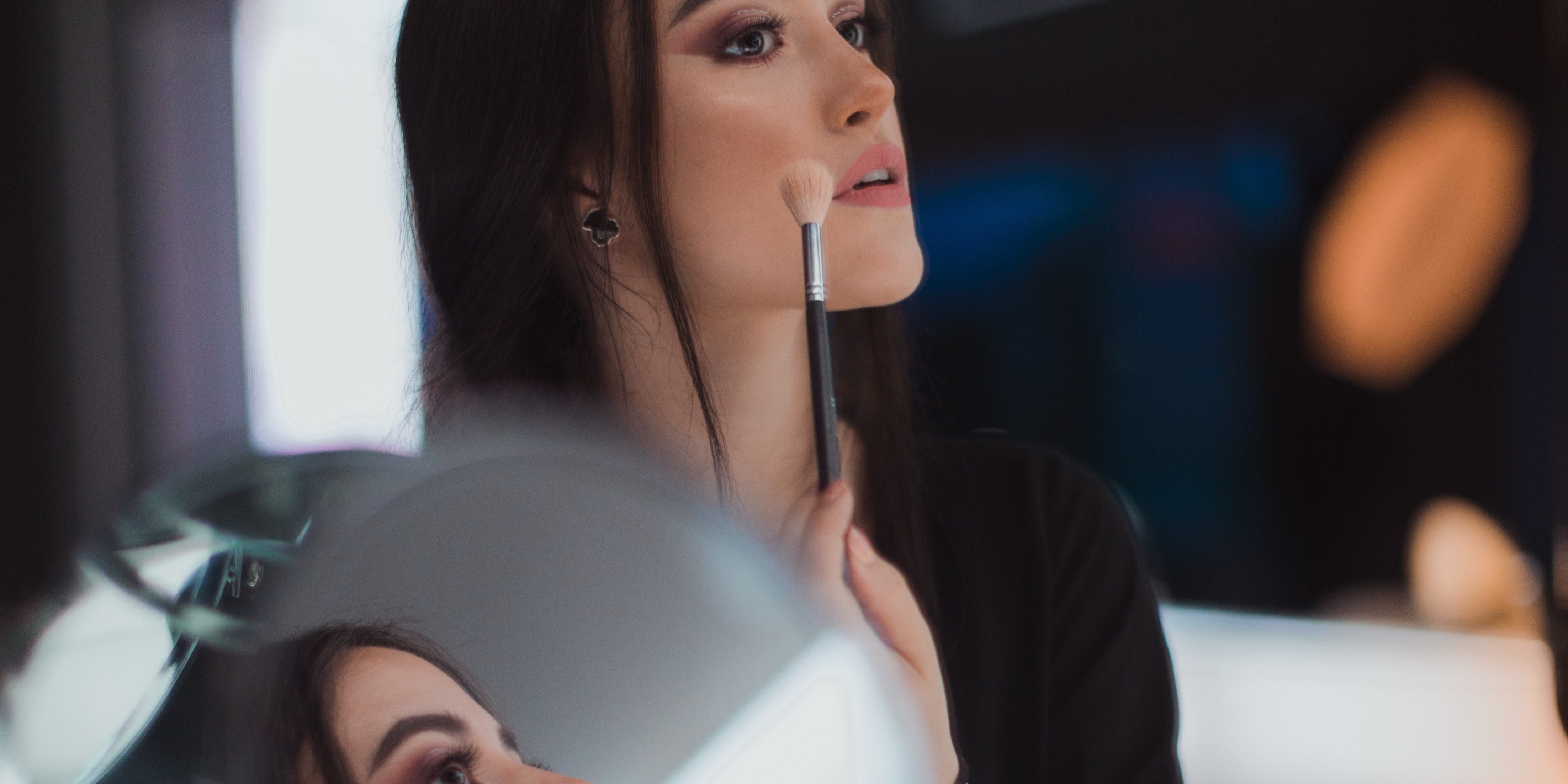 fata, femeie, machiaj