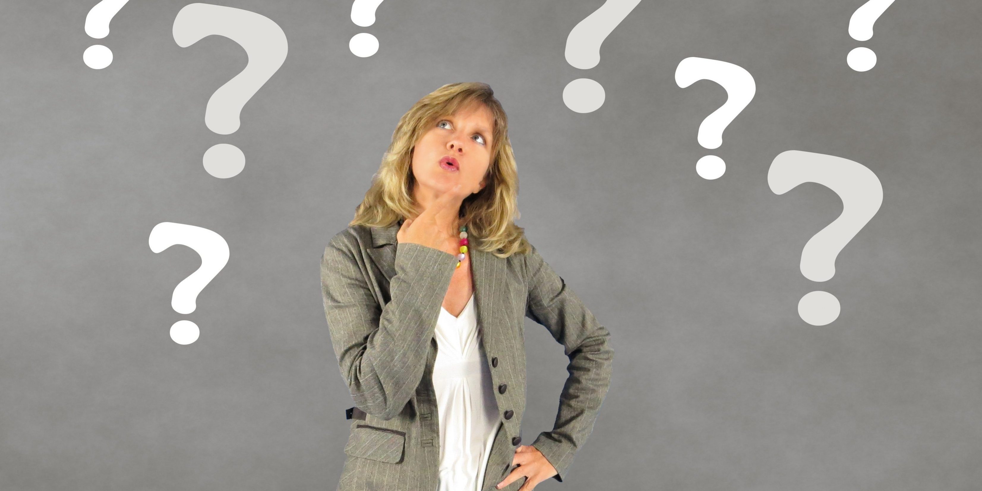 femeie, semne de intrebare