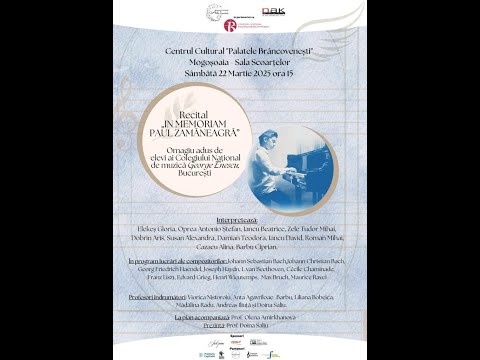 Recital „In memoriam Paul Zamăneagră”