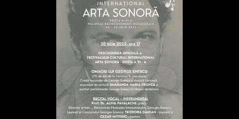 Deschiderea Oficială a Festivalului Cultural Internațional „Arta Sonoră”