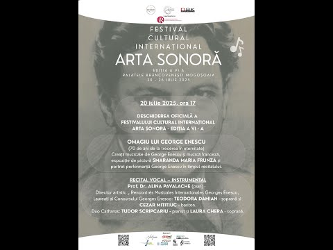 Deschiderea Oficială a Festivalului Cultural Internațional „Arta Sonoră”